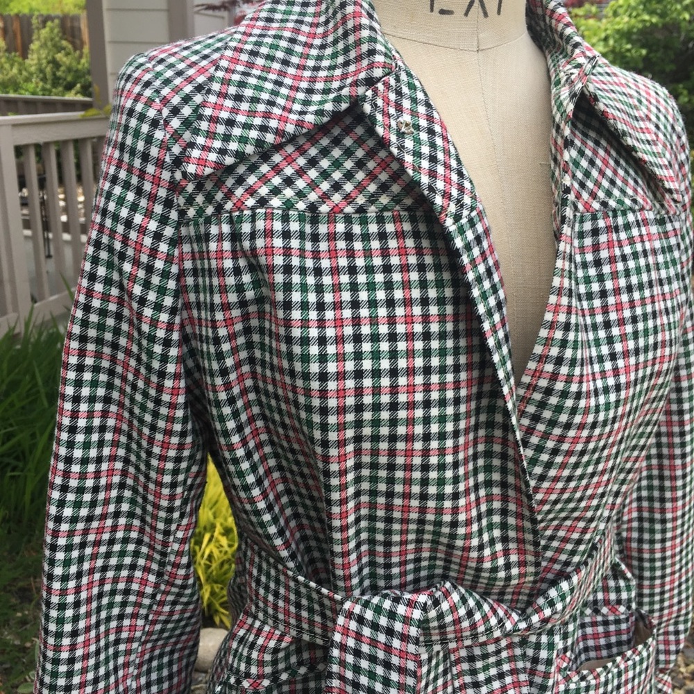 Utex vintage spring plaid  jacket